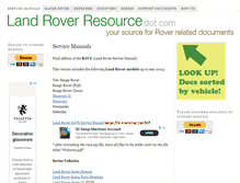 Tablet Screenshot of freelandrovermanuals.com